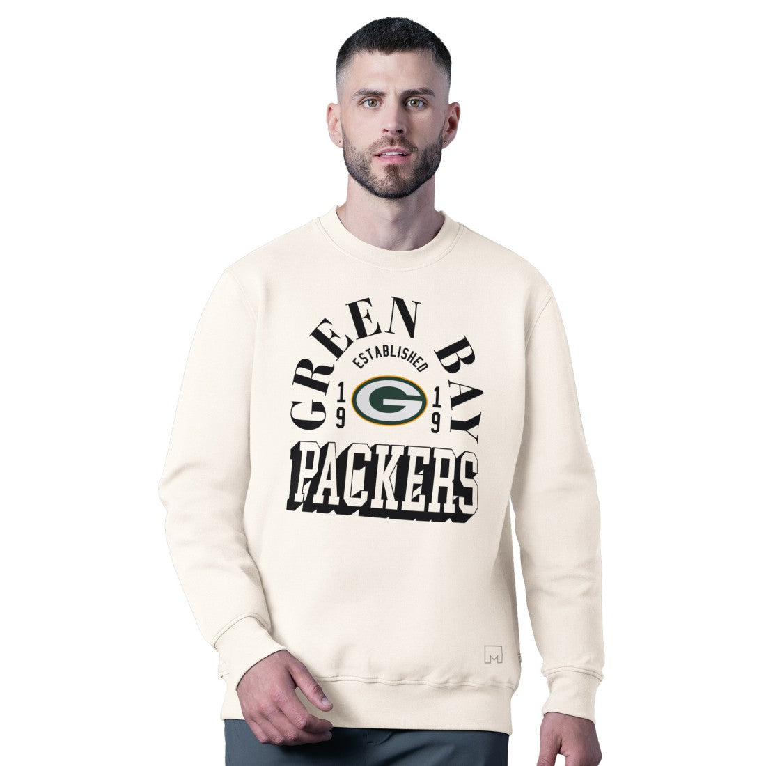 Green Bay Packers  MSX by Michael Strahan Whiteout Tri-Blend Sweatshirt