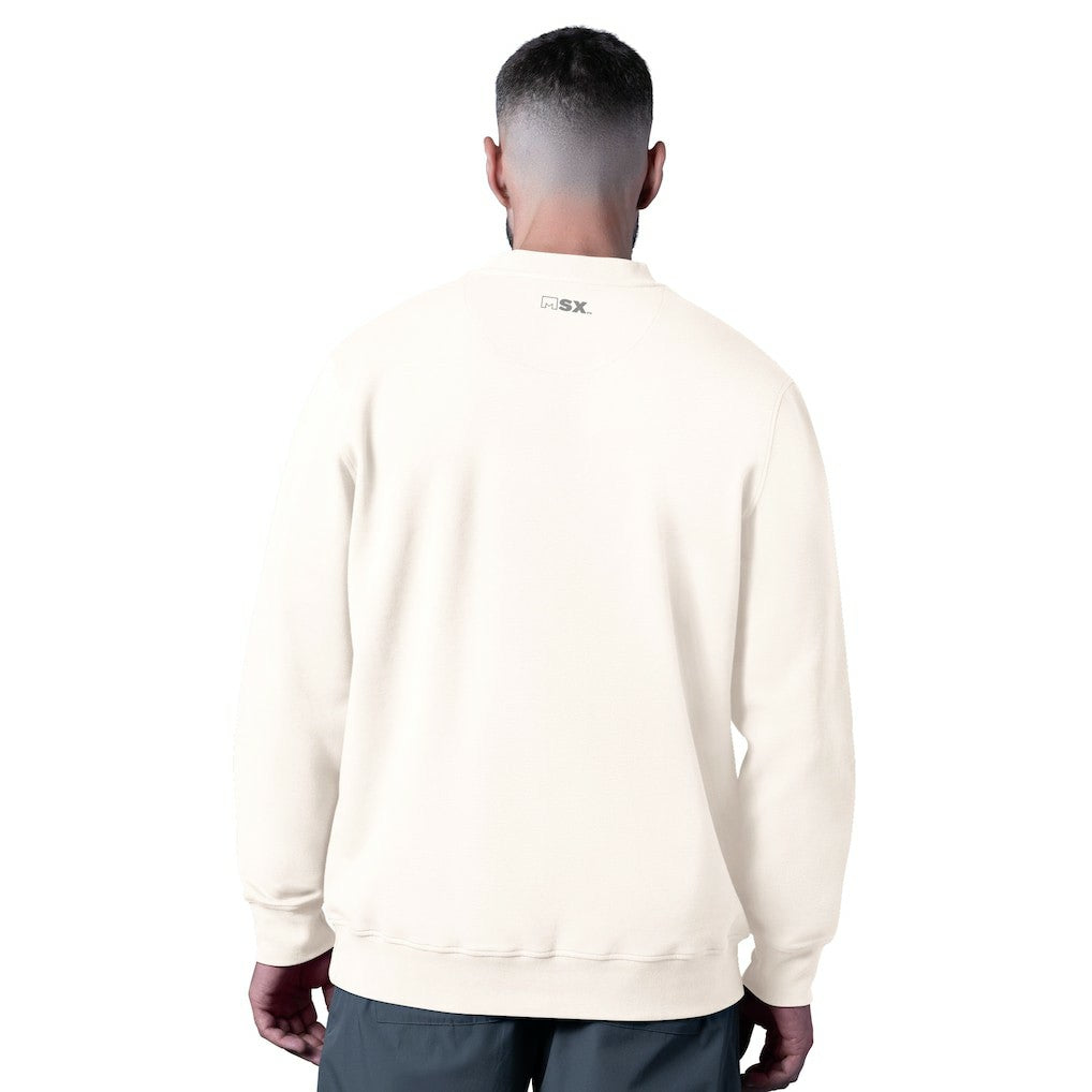 Seattle Seahawks  MSX by Michael Strahan Whiteout Tri-Blend Sweatshirt