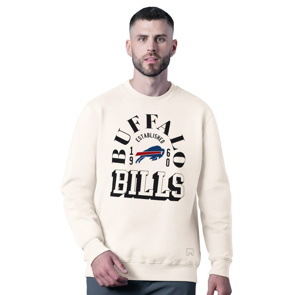 Buffalo Bills  MSX by Michael Strahan Whiteout Tri-Blend Sweatshirt