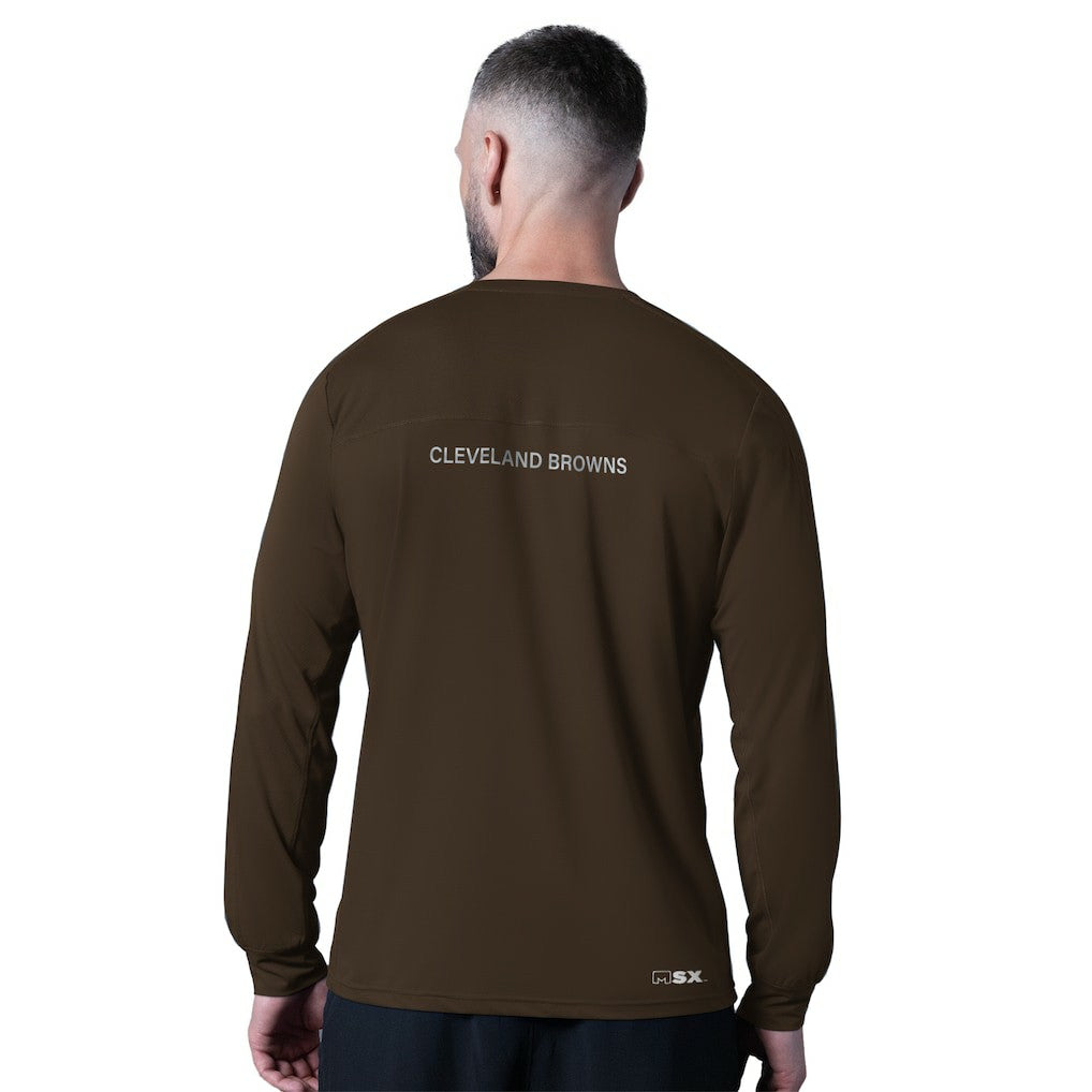Cleveland Browns  MSX by Michael Strahan Forward Long-Sleeve T-Shirt