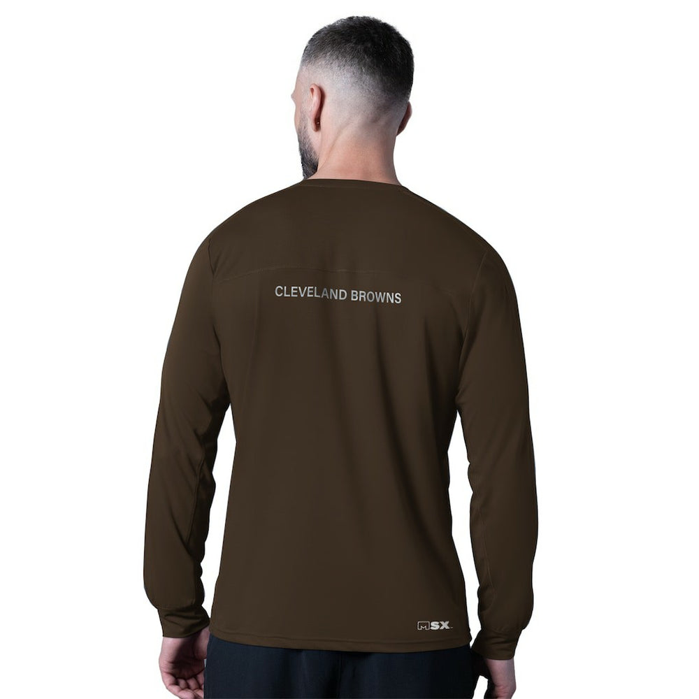 Cleveland Browns  MSX by Michael Strahan Forward Long-Sleeve T-Shirt