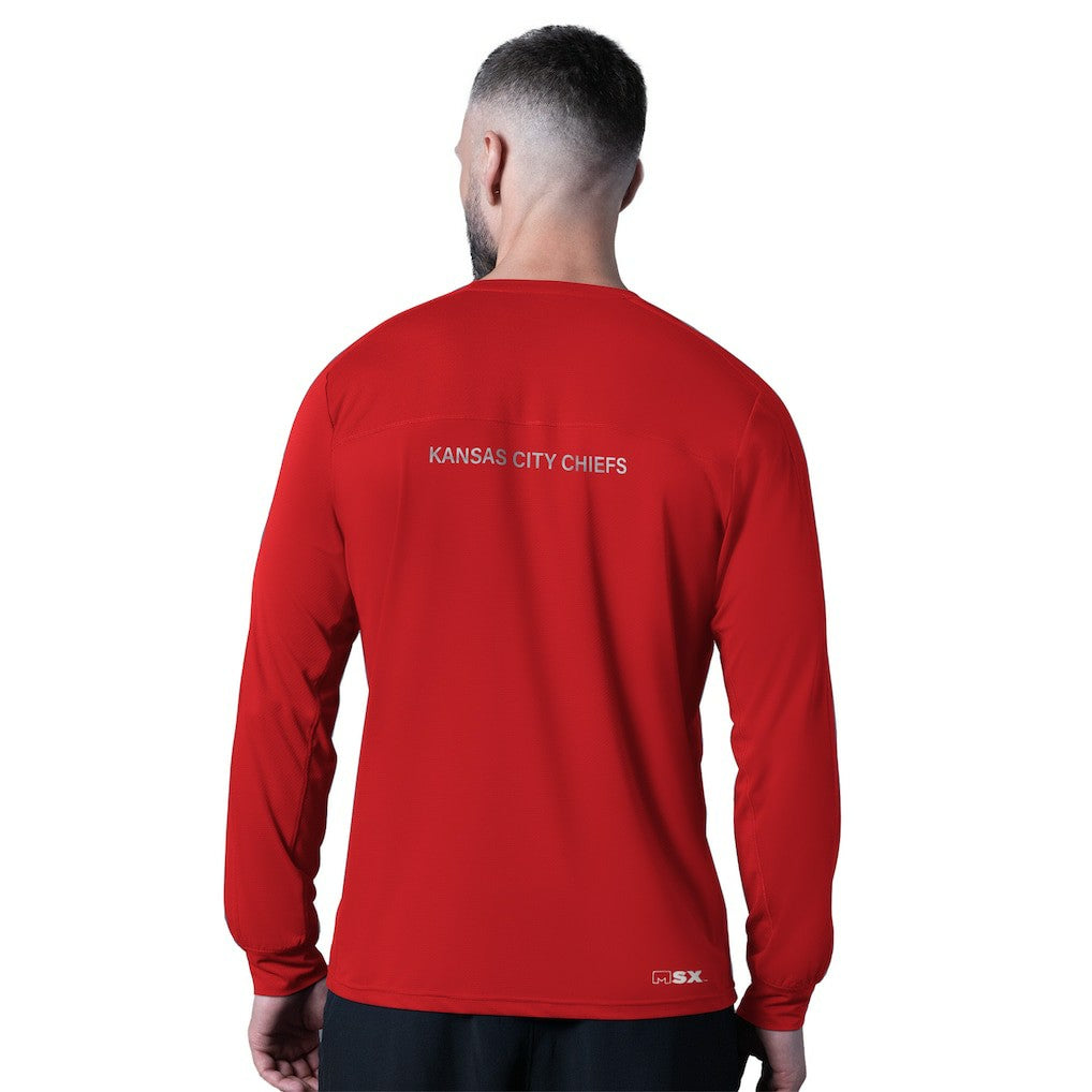 Kansas City Chiefs  MSX by Michael Strahan Forward Long-Sleeve T-Shirt