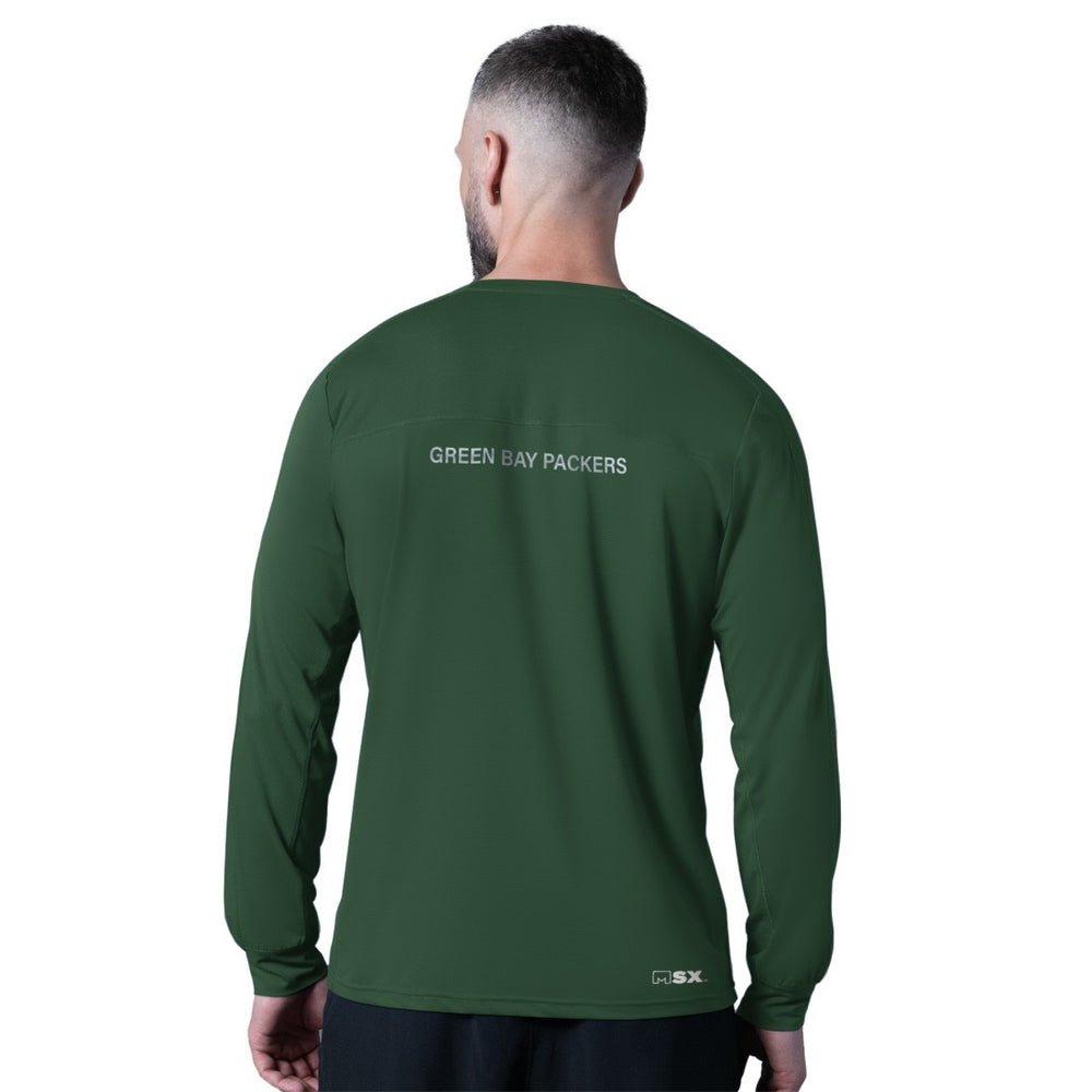 Green Bay Packers  MSX by Michael Strahan Forward Long-Sleeve T-Shirt