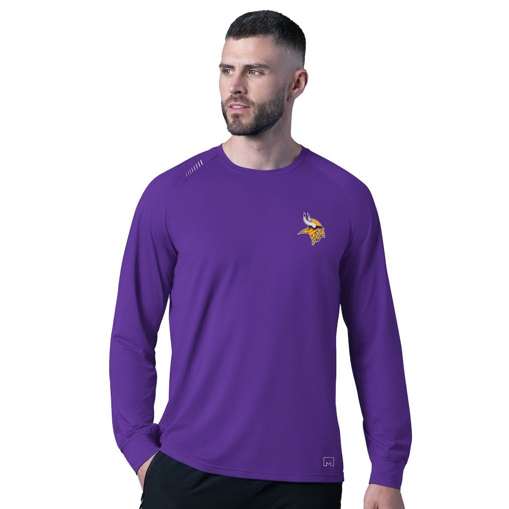 Minnesota Vikings  MSX by Michael Strahan Forward Long-Sleeve T-Shirt