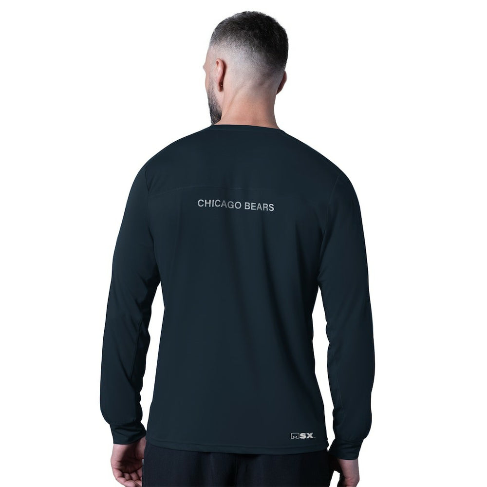 Chicago Bears  MSX by Michael Strahan Forward Long-Sleeve T-Shirt