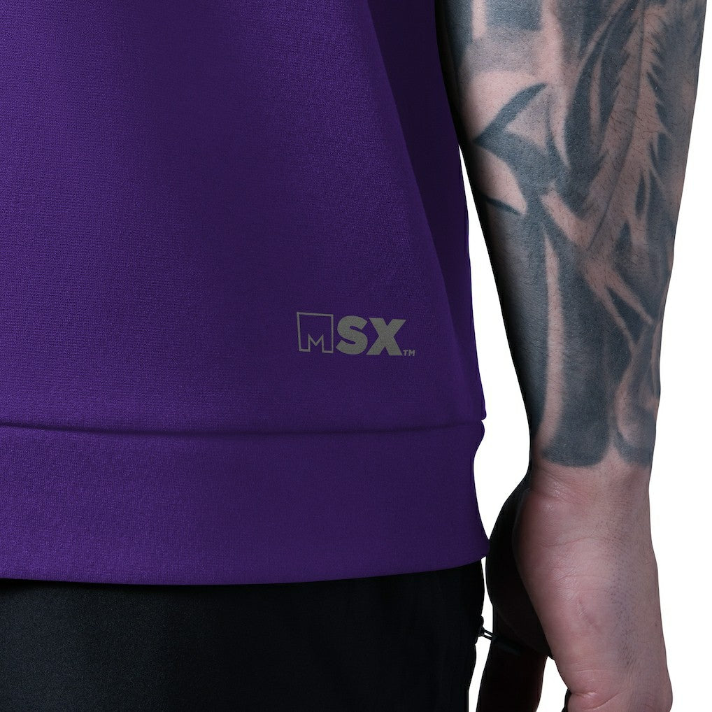 Minnesota Vikings  MSX by Michael Strahan Tri-Blend Rebound Sleeveless Hoodie