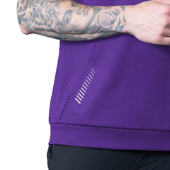 Minnesota Vikings  MSX by Michael Strahan Tri-Blend Rebound Sleeveless Hoodie