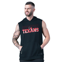 Houston Texans  MSX by Michael Strahan Tri-Blend Rebound Sleeveless Hoodie