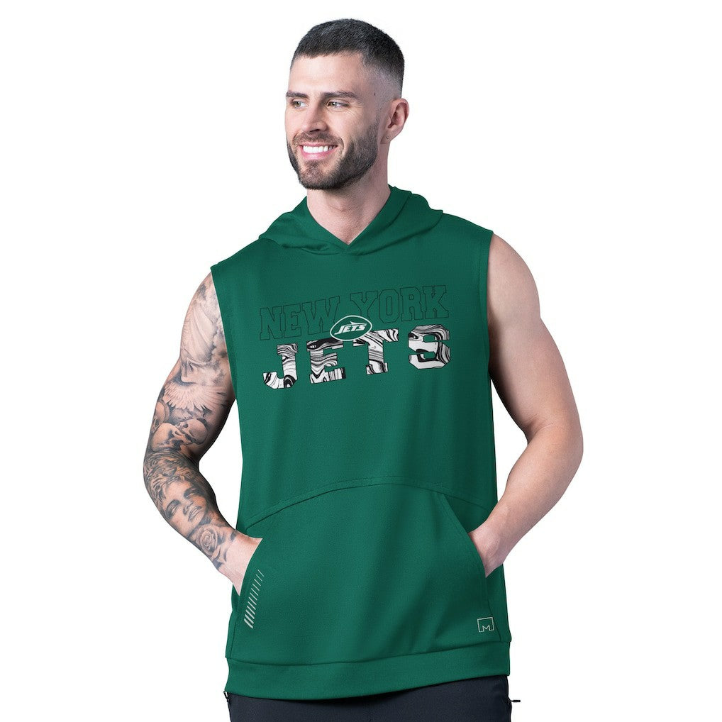 New York Jets  MSX by Michael Strahan Tri-Blend Rebound Sleeveless Hoodie
