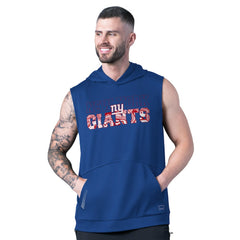 New York Giants  MSX by Michael Strahan Tri-Blend Rebound Sleeveless Hoodie