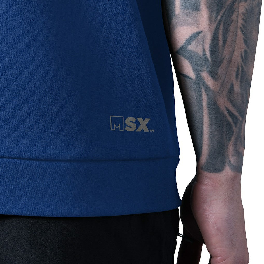 New York Giants  MSX by Michael Strahan Tri-Blend Rebound Sleeveless Hoodie