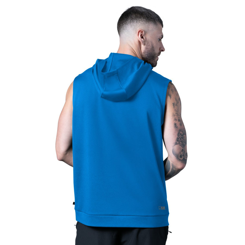 Detroit Lions  MSX by Michael Strahan Tri-Blend Rebound Sleeveless Hoodie