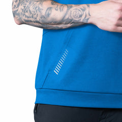 Detroit Lions  MSX by Michael Strahan Tri-Blend Rebound Sleeveless Hoodie