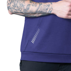 Baltimore Ravens  MSX by Michael Strahan Tri-Blend Rebound Sleeveless Hoodie
