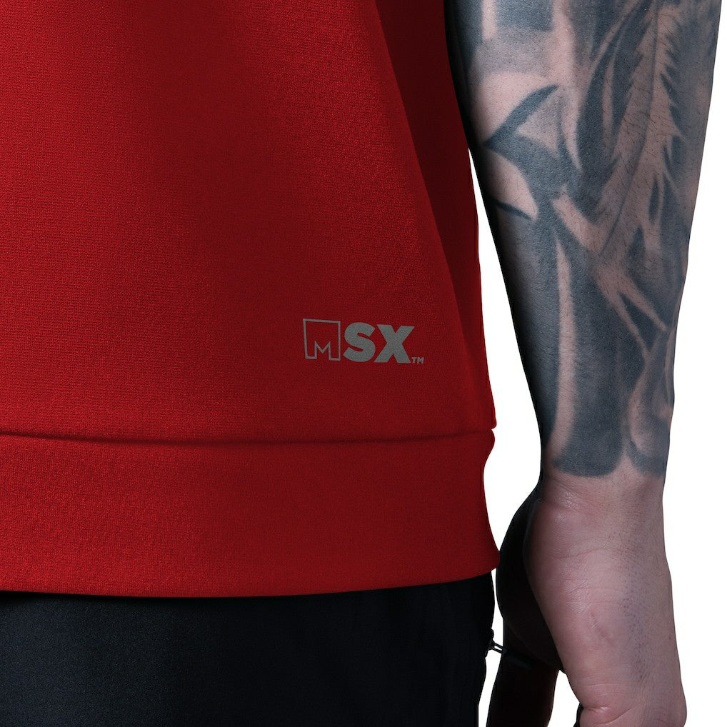 San Francisco 49ers  MSX by Michael Strahan Tri-Blend Rebound Sleeveless Hoodie