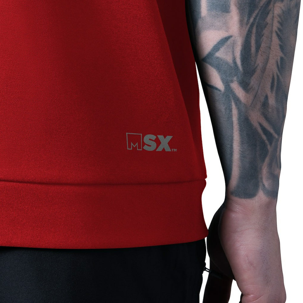 San Francisco 49ers  MSX by Michael Strahan Tri-Blend Rebound Sleeveless Hoodie
