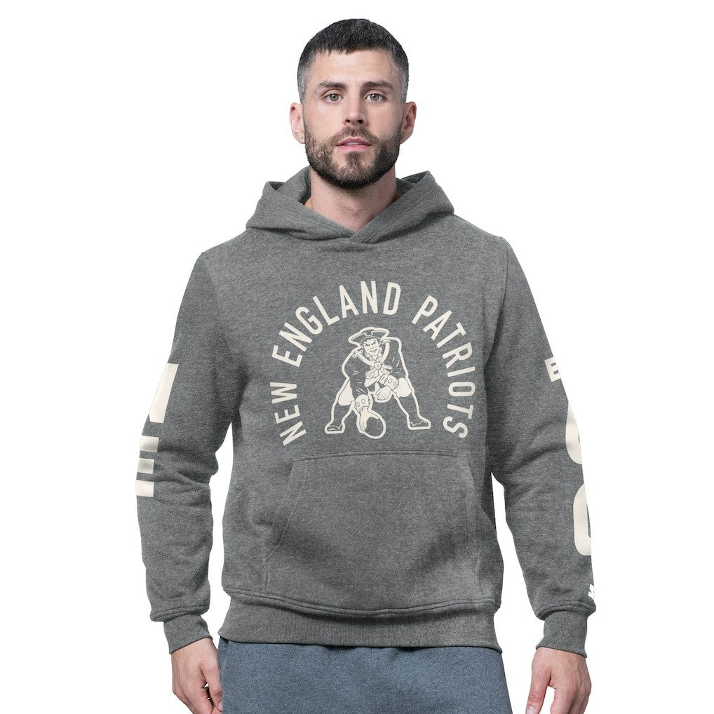 New England Patriots  Starter Handoff Vintage Logo Fleece Hoodie Sweatshirt