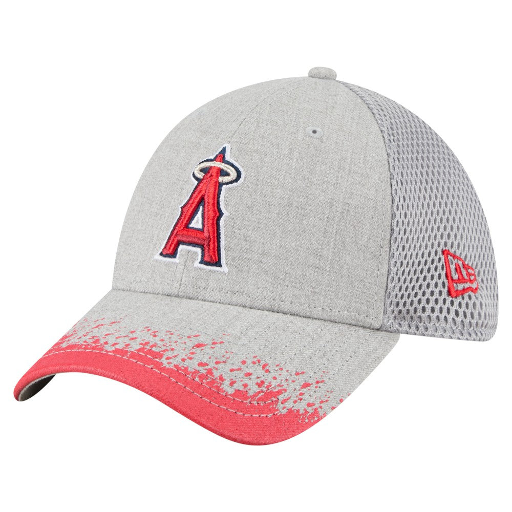 Los Angeles Angels New Era Visor Paint Splatter 39THIRTY Flex Hat | MLB New