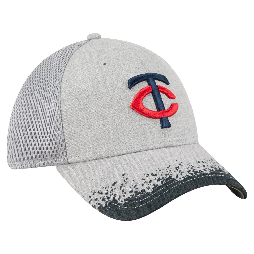 Minnesota Twins New Era Visor Paint Splatter 39THIRTY Flex Hat | MLB Outlet