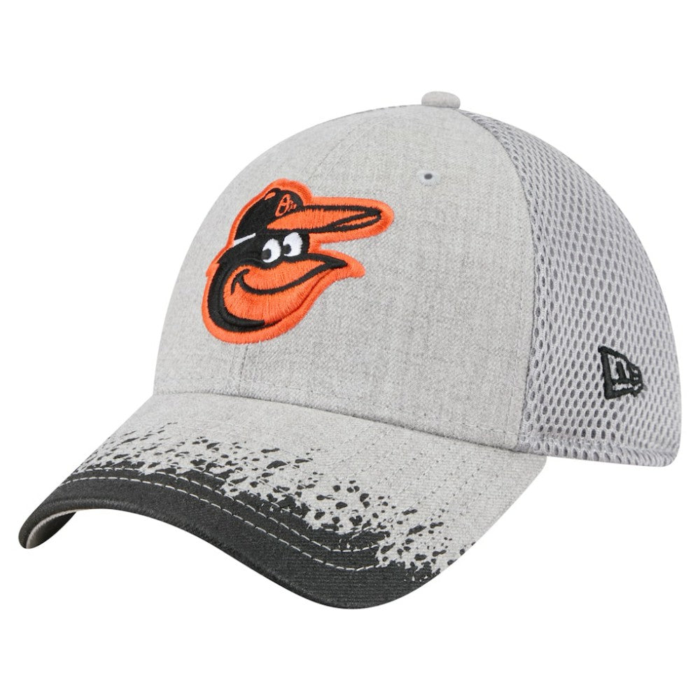 Baltimore Orioles New Era Visor Paint Splatter 39THIRTY Flex Hat | MLB Outlet