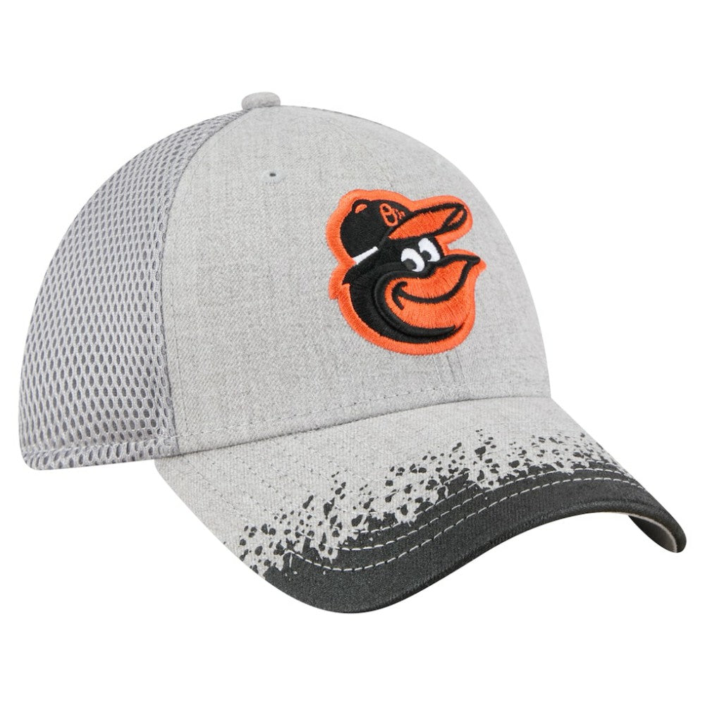 Baltimore Orioles New Era Visor Paint Splatter 39THIRTY Flex Hat | MLB Outlet