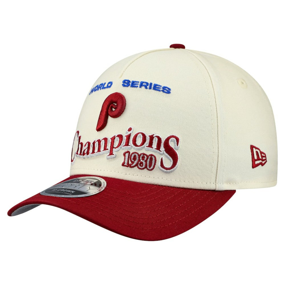 Philadelphia Phillies New Era World Series 9FORTY M-Crown A-Frame Adjustable Hat | MLB Outlet
