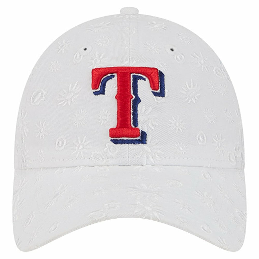 Texas Rangers New Era Women's Floral Mesh 9TWENTY Adjustable Hat | MLB Discount
