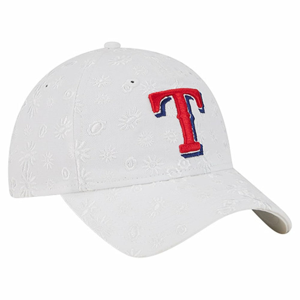 Texas Rangers New Era Women's Floral Mesh 9TWENTY Adjustable Hat | MLB Discount
