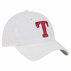 Texas Rangers New Era Women's Floral Mesh 9TWENTY Adjustable Hat | MLB Discount