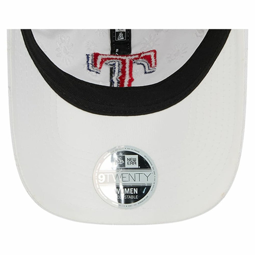 Texas Rangers New Era Women's Floral Mesh 9TWENTY Adjustable Hat | MLB Discount