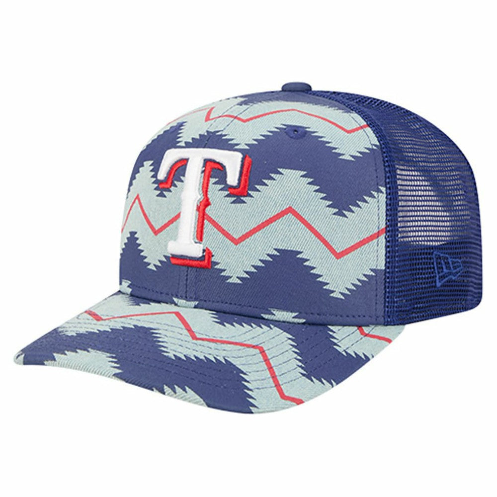 Texas Rangers New Era Aztec Denim 9SEVENTY Adjustable Hat | MLB Near me