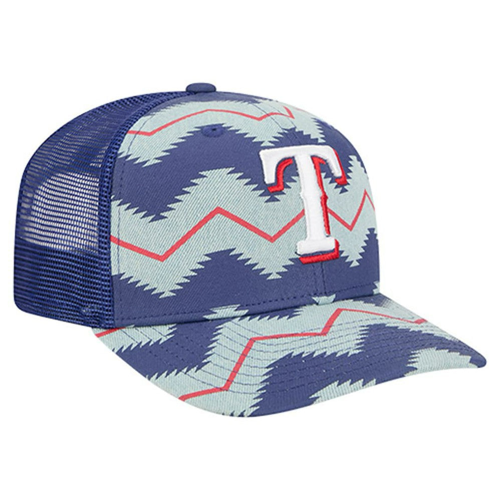 Texas Rangers New Era Aztec Denim 9SEVENTY Adjustable Hat | MLB Near me