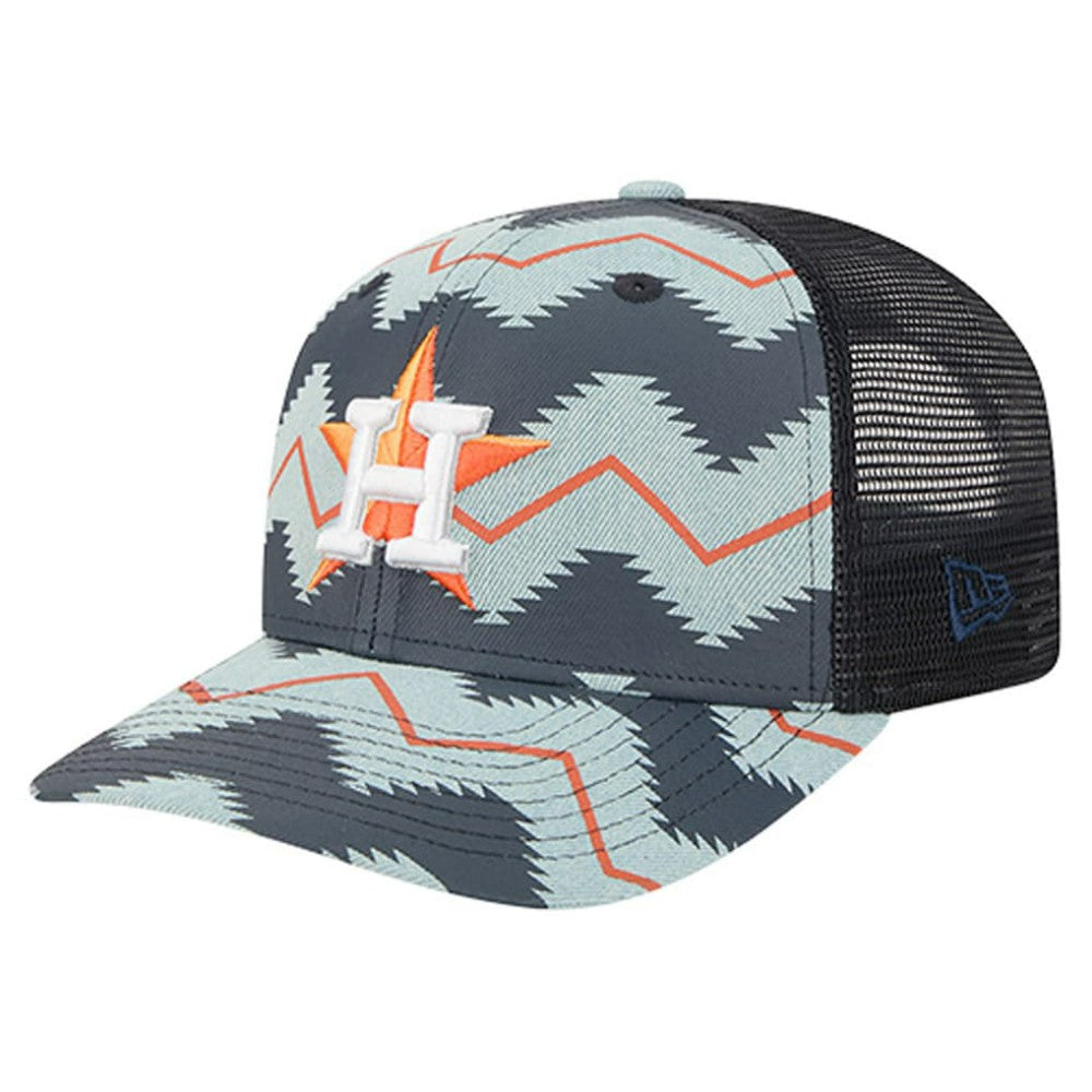 Houston Astros New Era Aztec Denim 9SEVENTY Adjustable Hat | MLB Discount