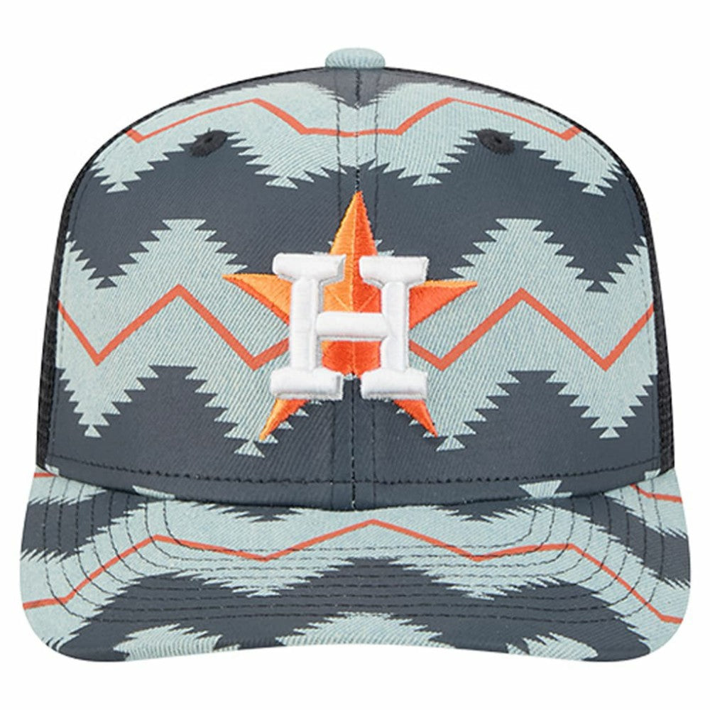 Houston Astros New Era Aztec Denim 9SEVENTY Adjustable Hat | MLB Discount