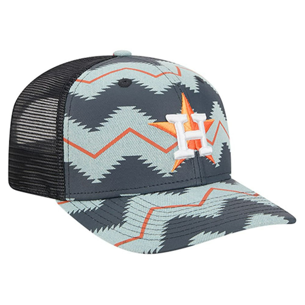 Houston Astros New Era Aztec Denim 9SEVENTY Adjustable Hat | MLB Discount