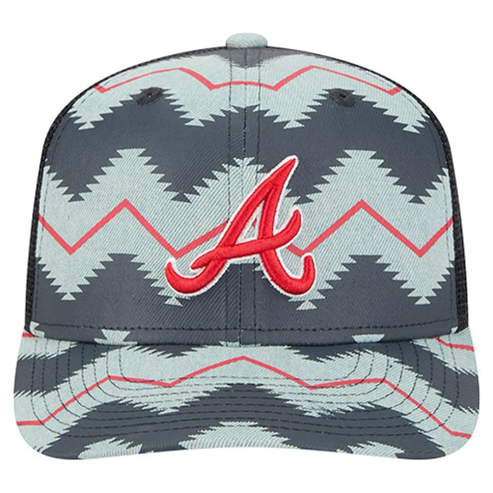 Atlanta Braves New Era Aztec Denim 9SEVENTY Adjustable Hat | MLB Online