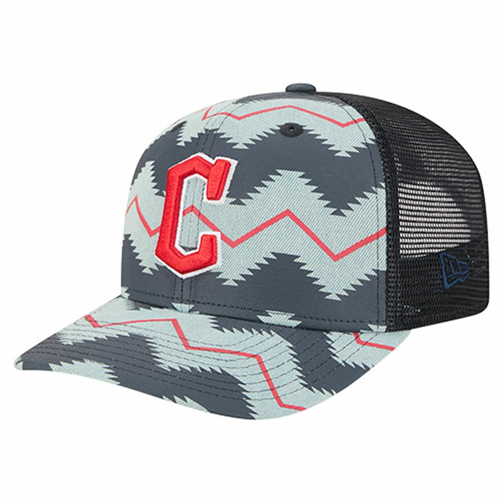 Cleveland Guardians New Era Aztec Denim 9SEVENTY Adjustable Hat | MLB For sale