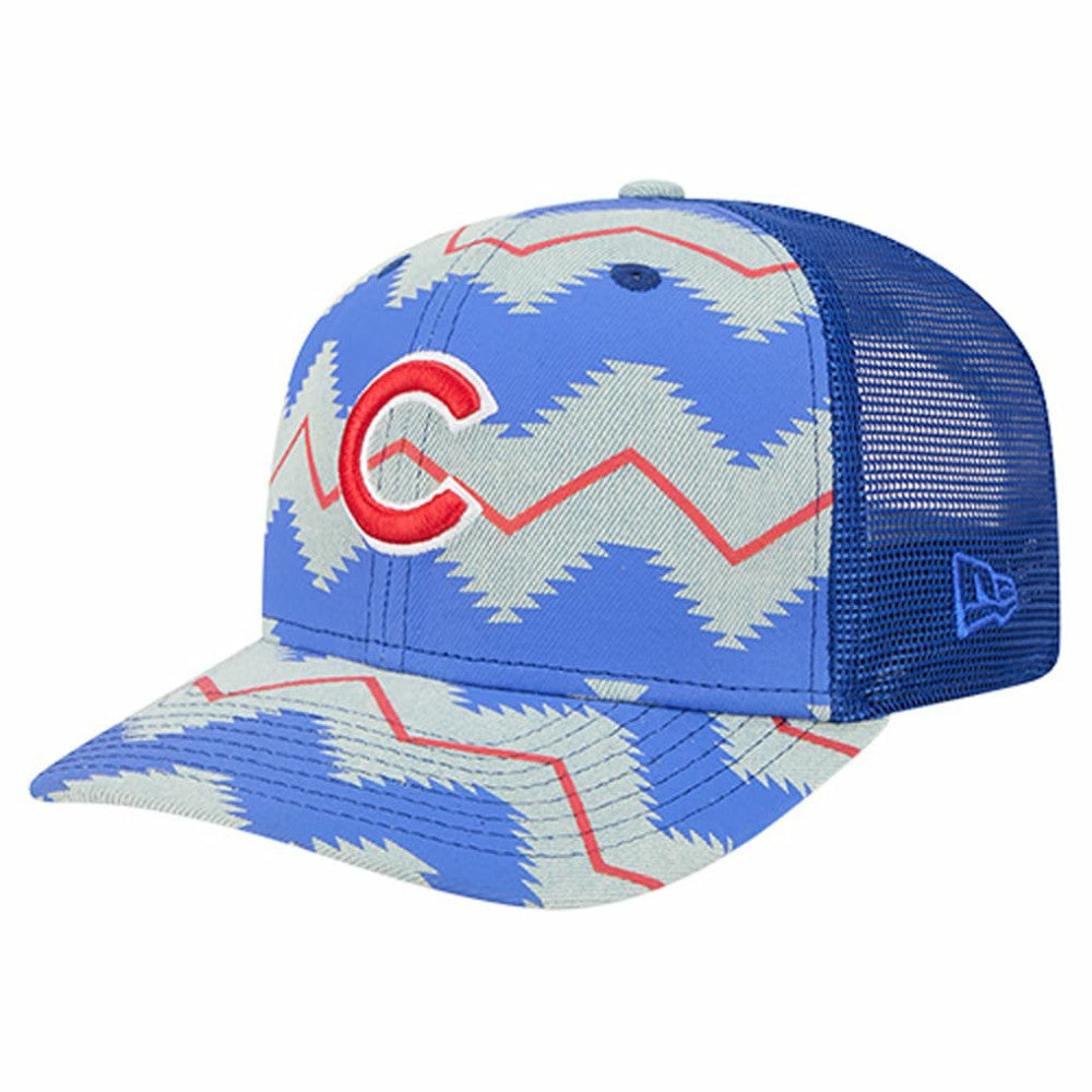Chicago Cubs New Era Aztec Denim 9SEVENTY Adjustable Hat | MLB Outlet