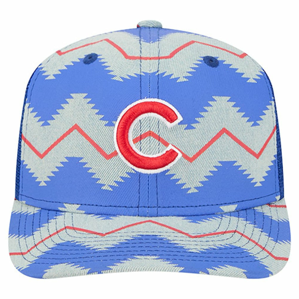 Chicago Cubs New Era Aztec Denim 9SEVENTY Adjustable Hat | MLB Outlet