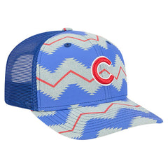 Chicago Cubs New Era Aztec Denim 9SEVENTY Adjustable Hat | MLB Outlet