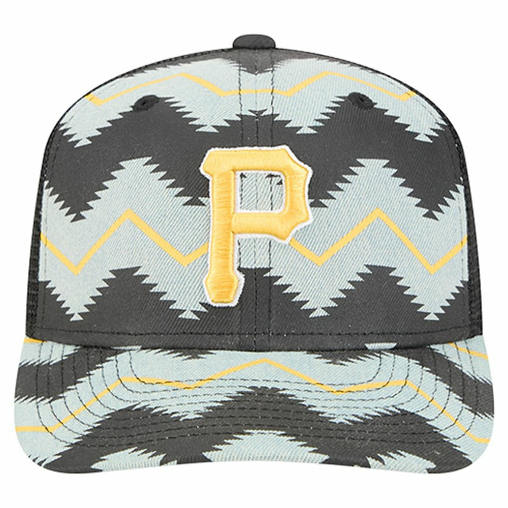 Pittsburgh Pirates New Era Aztec Denim 9SEVENTY Adjustable Hat | MLB Shop