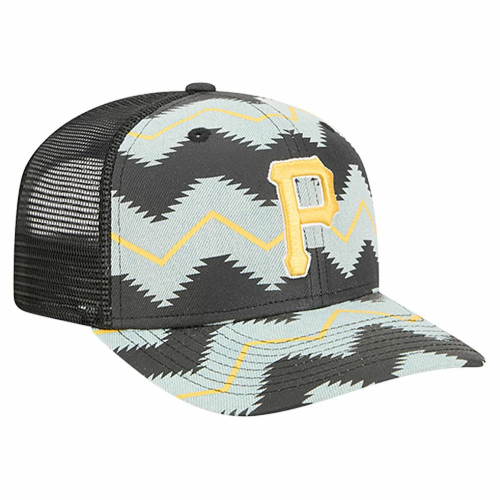 Pittsburgh Pirates New Era Aztec Denim 9SEVENTY Adjustable Hat | MLB Shop
