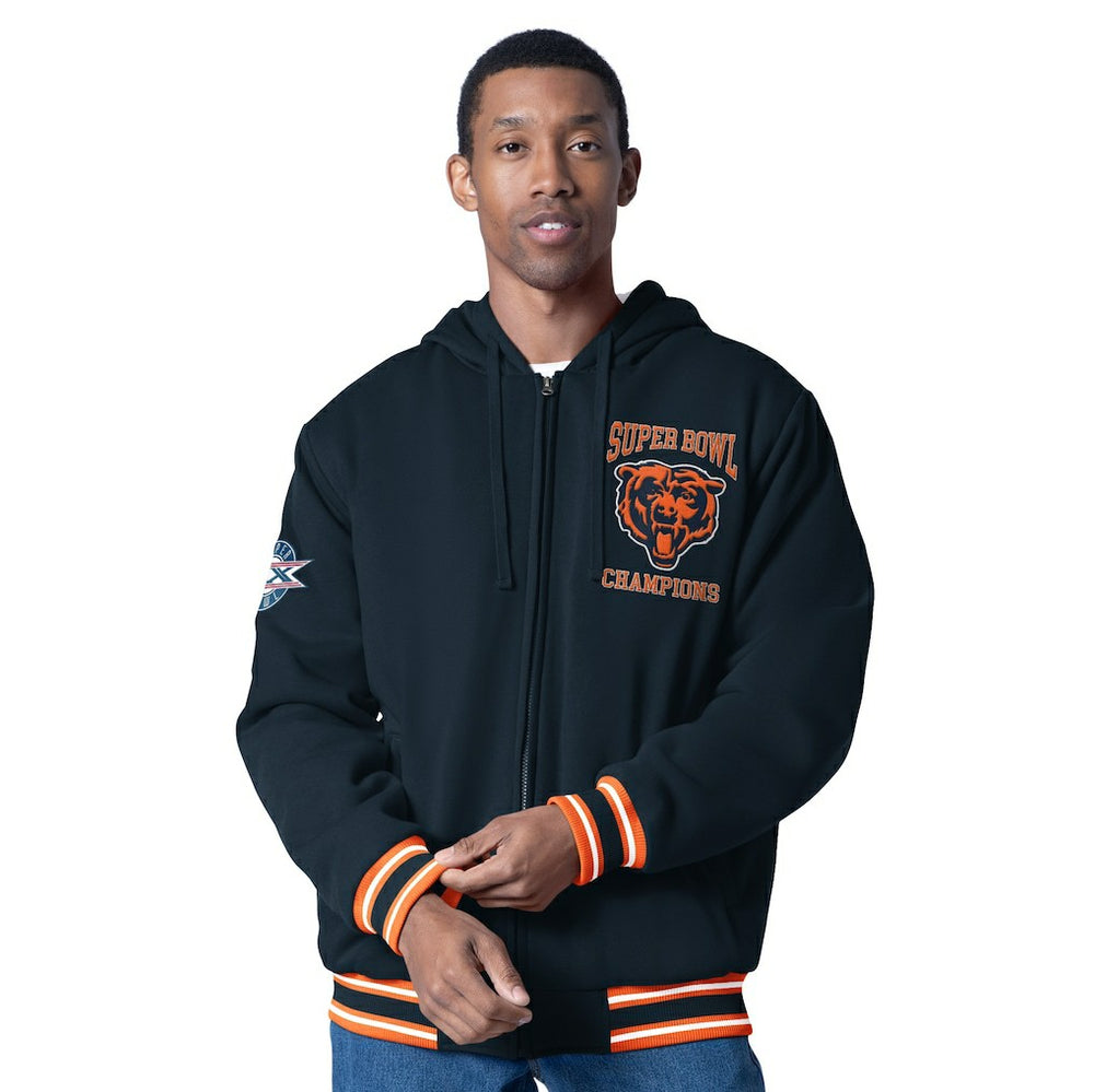 Chicago Bears  G-III Sports by Carl Banks Power Forward Commemorative Full-Zip Hooded Jacket