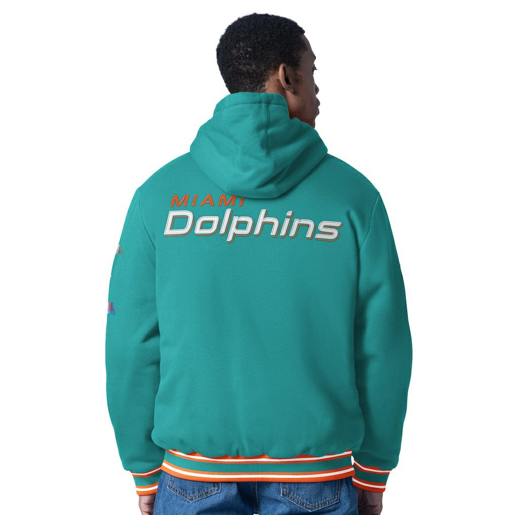 Miami Dolphins  G-III Sports by Carl Banks Power Forward Commemorative Full-Zip Hooded Jacket