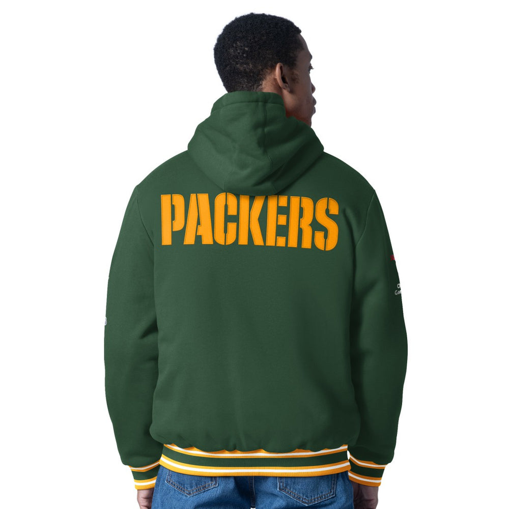 Green Bay Packers  G-III Sports by Carl Banks Power Forward Commemorative Full-Zip Hooded Jacket