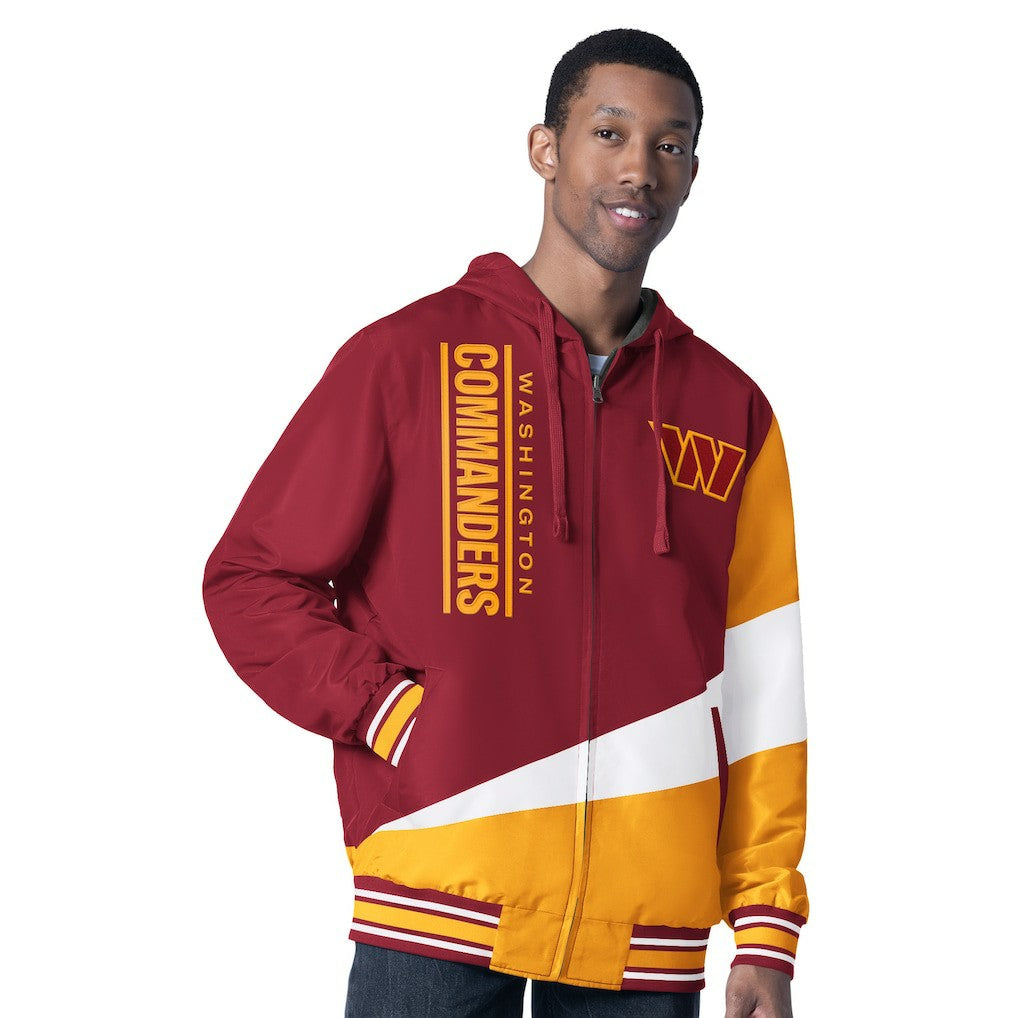 Washington Commanders  G-III Sports by Carl Banks Dual Threat Reversable Full-Zip Hooded Jacket