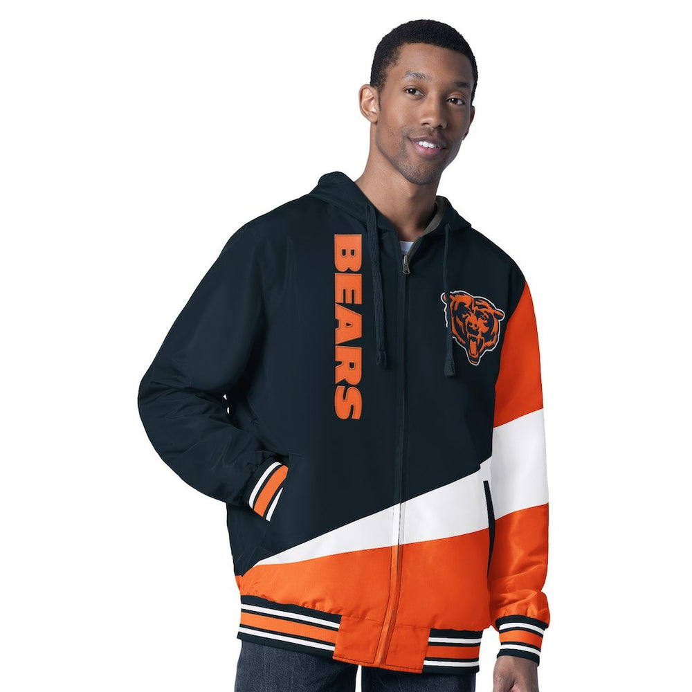 Chicago Bears  G-III Sports by Carl Banks Dual Threat Reversable Full-Zip Hooded Jacket