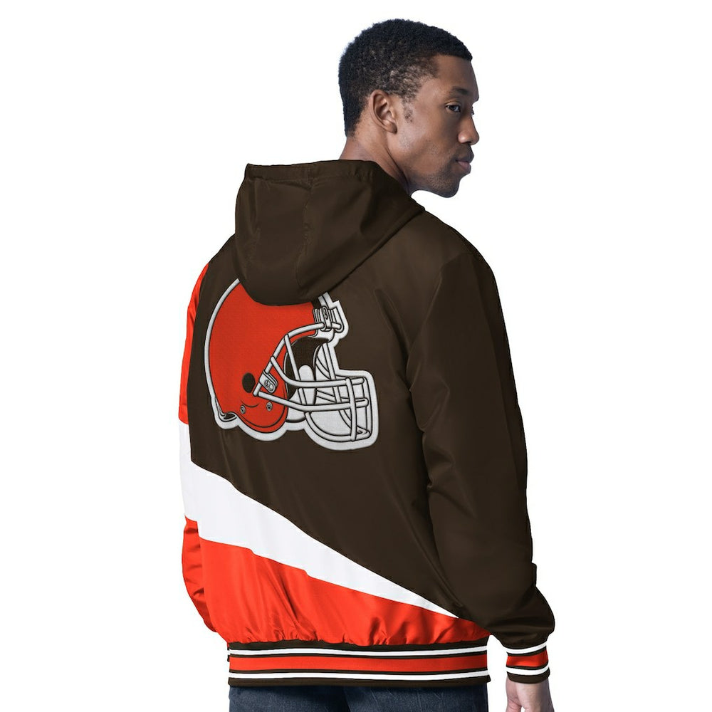 Cleveland Browns  G-III Sports by Carl Banks Dual Threat Reversable Full-Zip Hooded Jacket