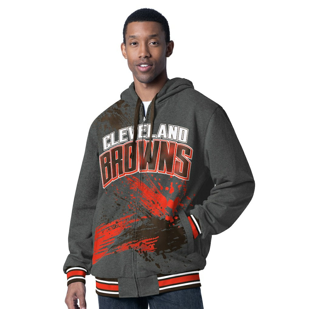Cleveland Browns  G-III Sports by Carl Banks Dual Threat Reversable Full-Zip Hooded Jacket