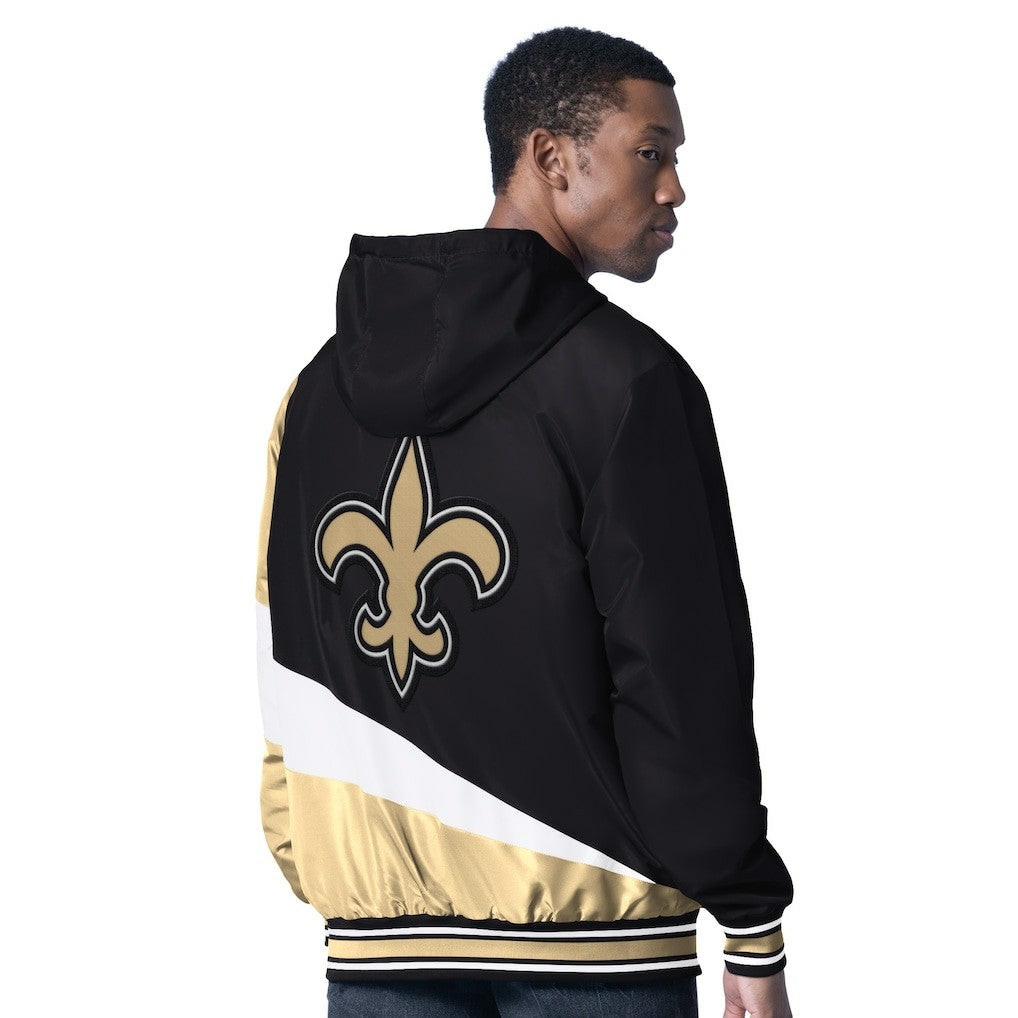 New Orleans Saints  G-III Sports by Carl Banks Dual Threat Reversable Full-Zip Hooded Jacket